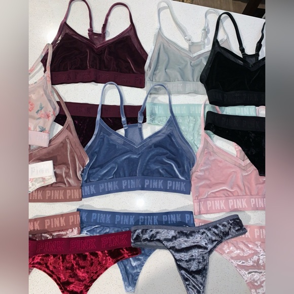 Victoria’s Secret PINK Velvet Bralette and Panty Bundle - Picture 3 of 16